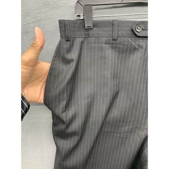 Calvin Klein Pants Mens Size 34X33 Black Stripe Career Business Office - Picture 9 of 13